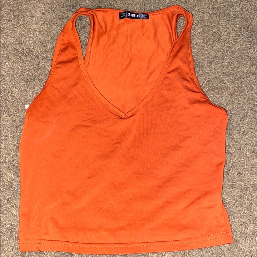 burnt orange tank top